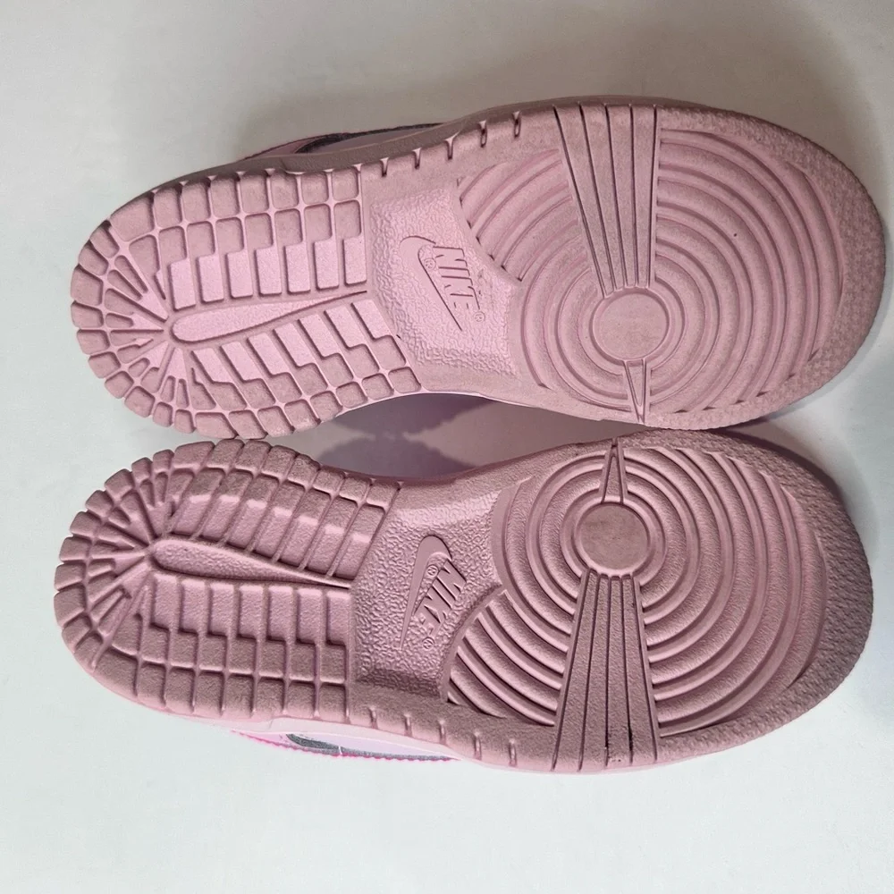 Nike Dunk Kids Light Pink and Hot Pink Sneakers